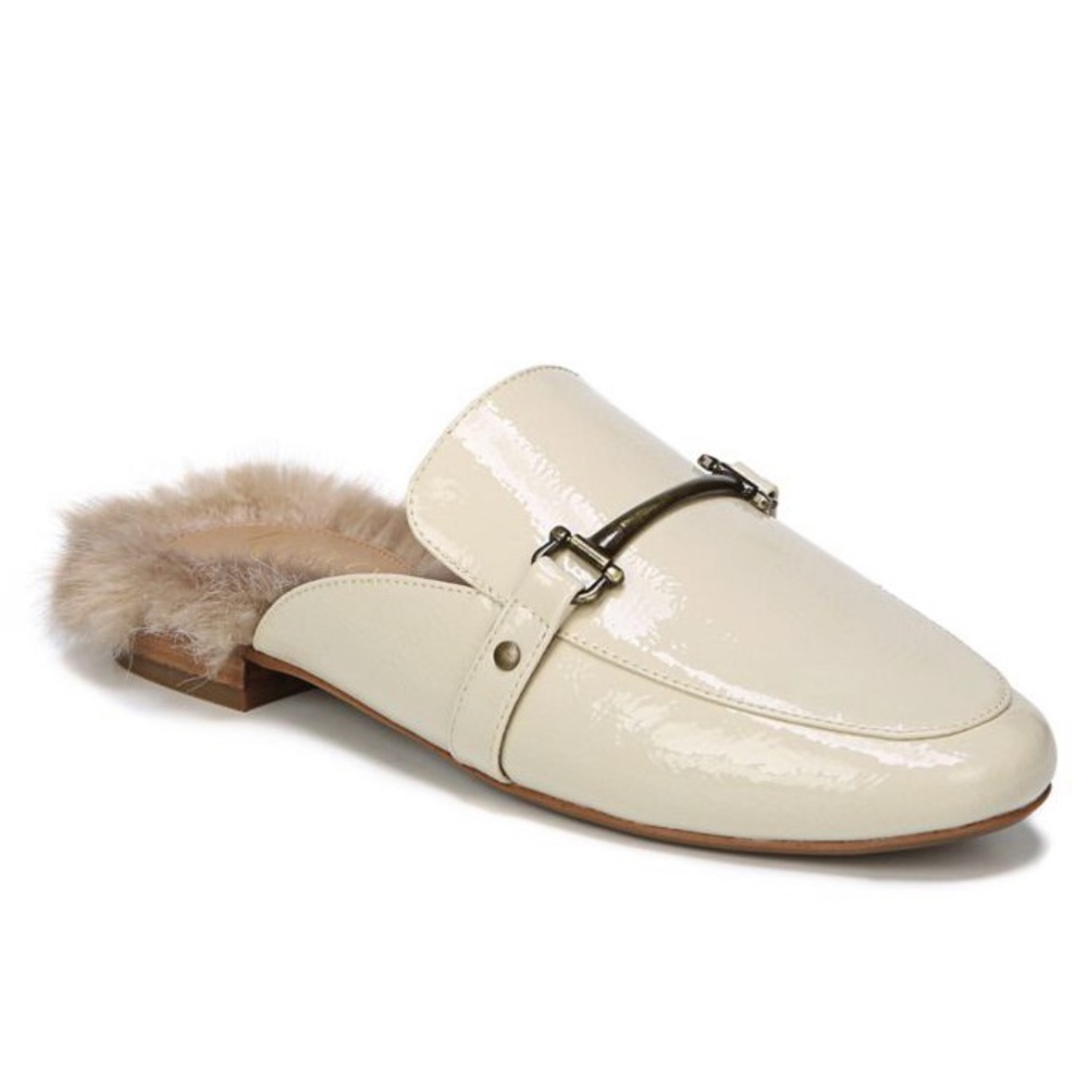 Franco sarto faux fur mules Sz 8.5 new